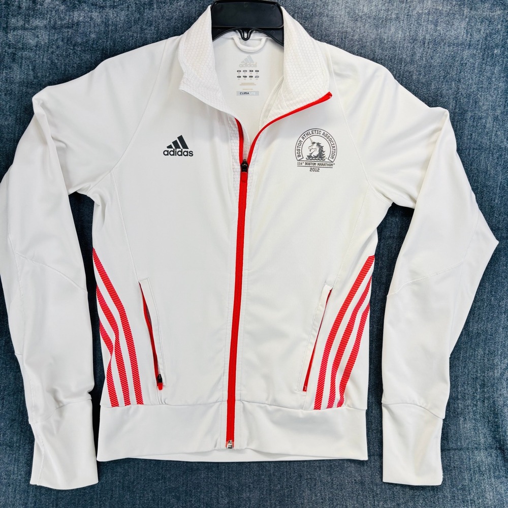 Adidas Boston Marathon 2012 ClimaLite Supernova Jacket Women's Small White